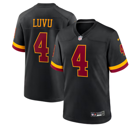 Men Washington Commanders #4 Frankie Luvu black Nike NFL 2026 Alternate Game Jersey 0417001->ncaa teams->NCAA Jersey